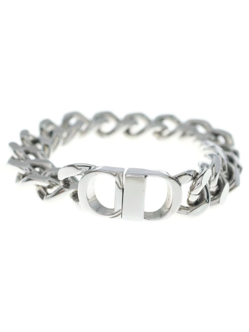 Dior CD Icon Chain Bracelet CD Brass Silver